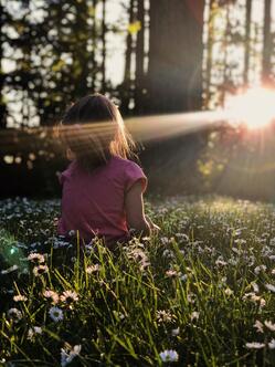 girl and forest